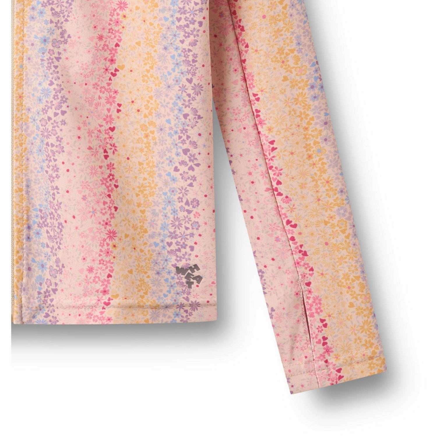 Matte Look Wheat Multi Rainbow Swim T-Shirt L/S Zip Ada