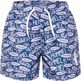 Color-Blocking Trendy-Design Hummel Chill Swim Shorts Orchid Petal