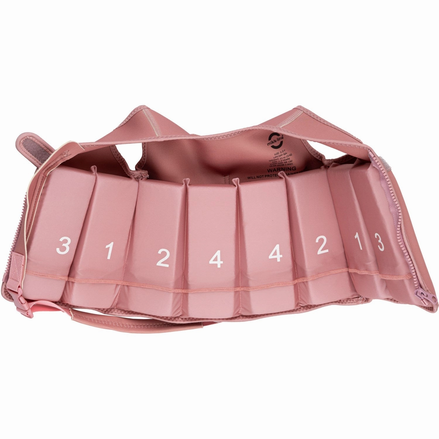 Mikk-Line Lilas Solid Swim Vest Versatile-Wear