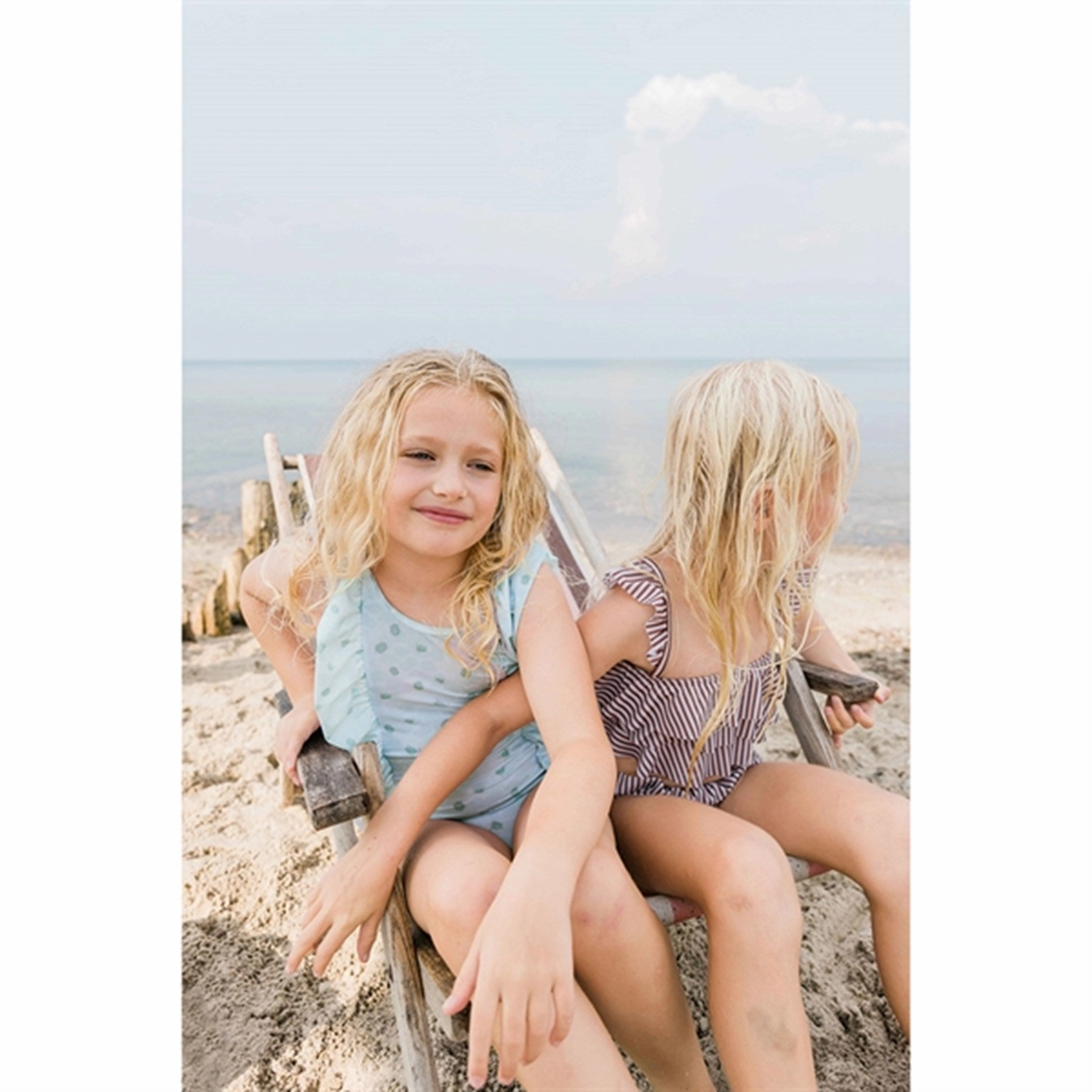 MINI A TURE Delicia Printed UV50 Swim Suit Green Sea Turtle Easy Care