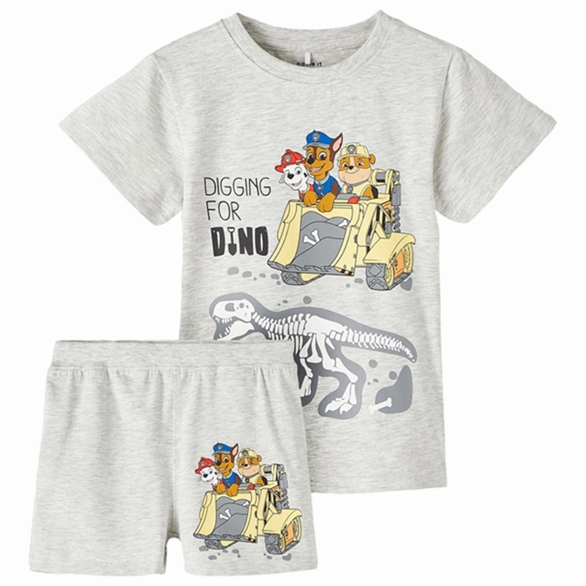 Basic Comfort Name it Light Grey Melange Monne Paw Patrol Night Set