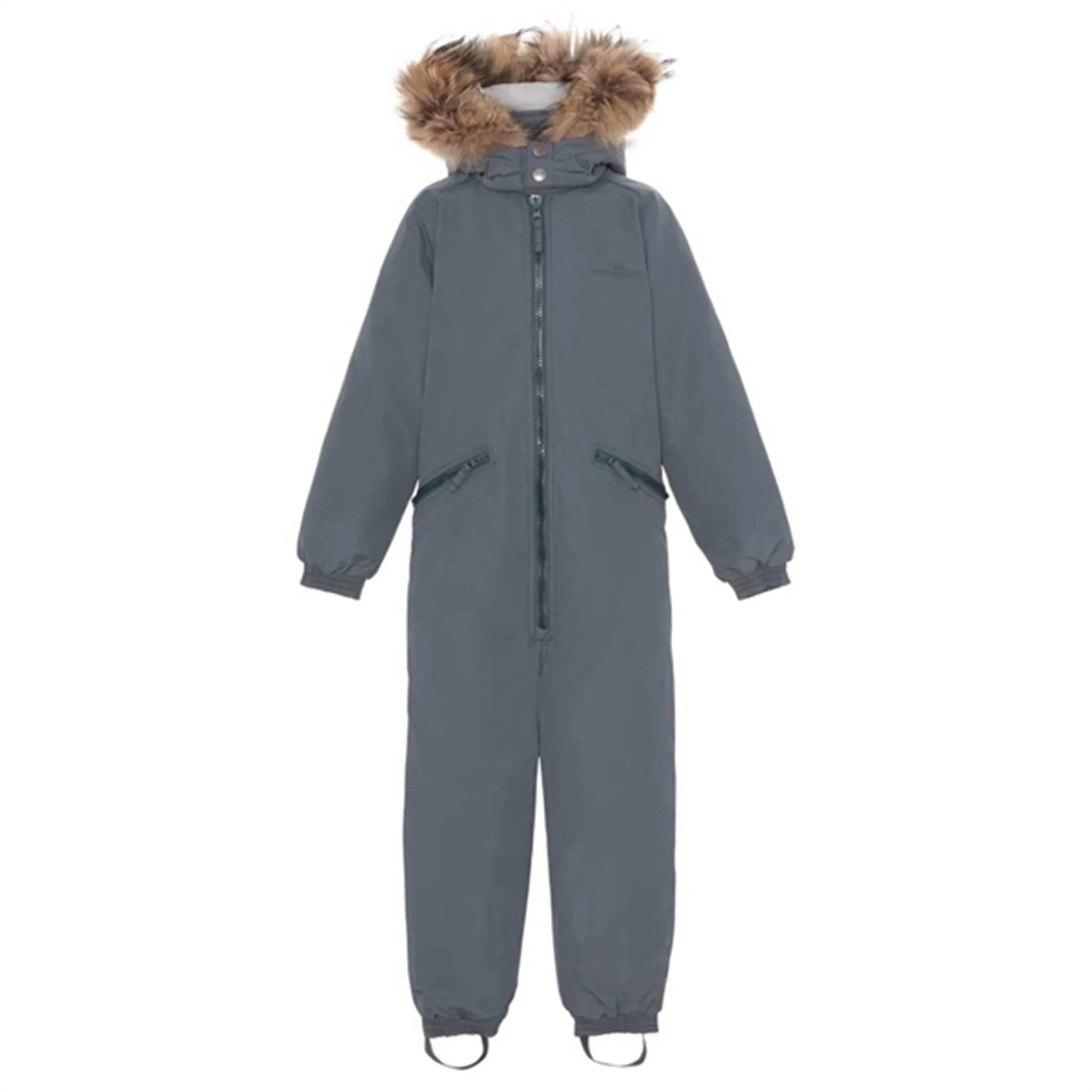 Quilted-Lining Ver de Terre Flyverdragt m. Pels Slate