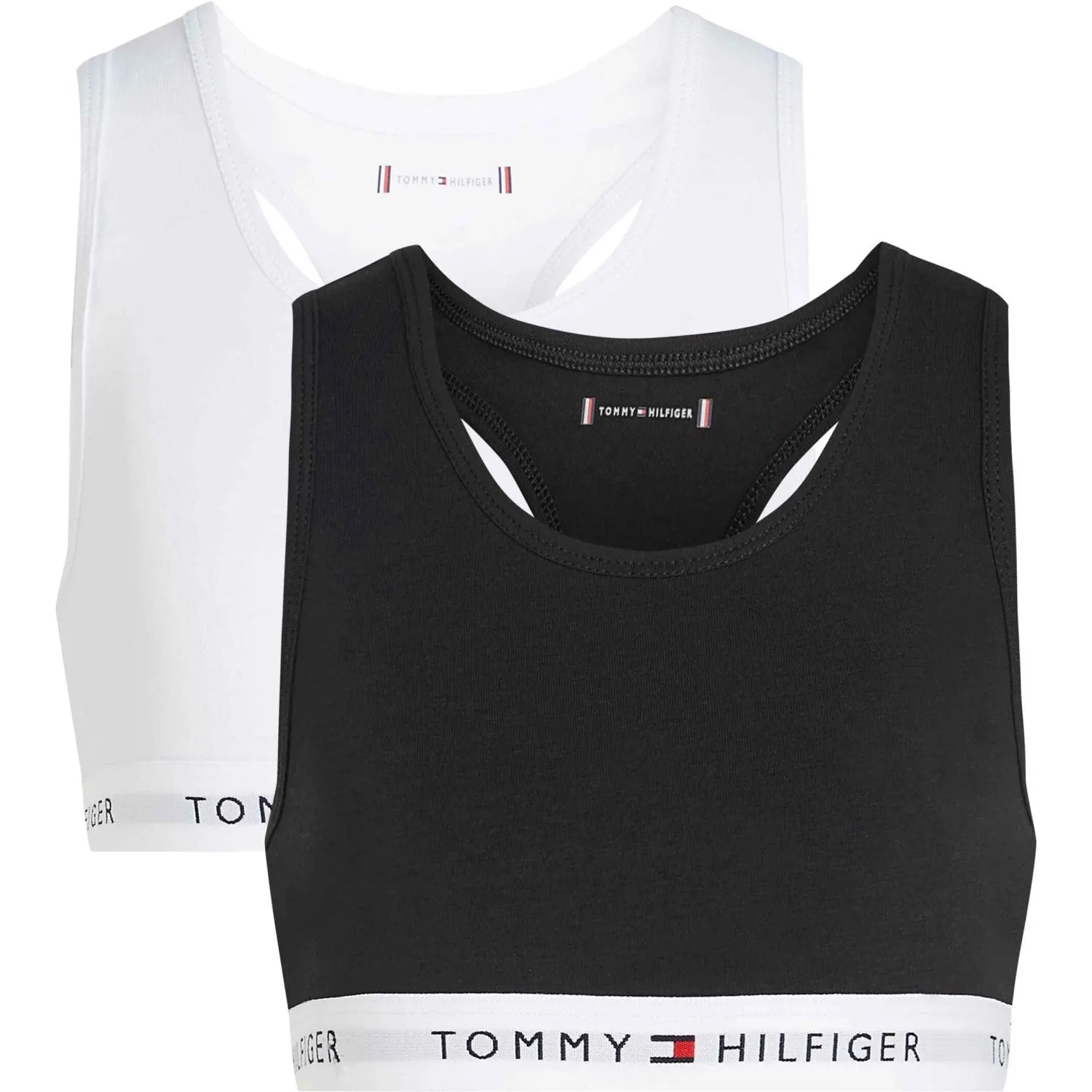Zipped seams Tommy Hilfiger Black/White 2 Pack Bralette