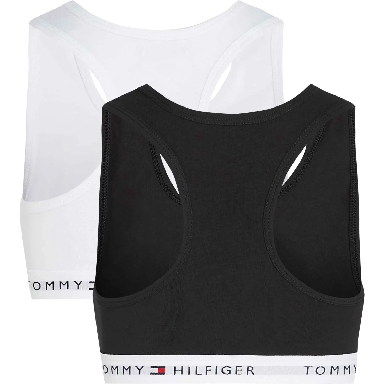 Tommy Hilfiger Black/White 2 Pack Bralette Water-resistant