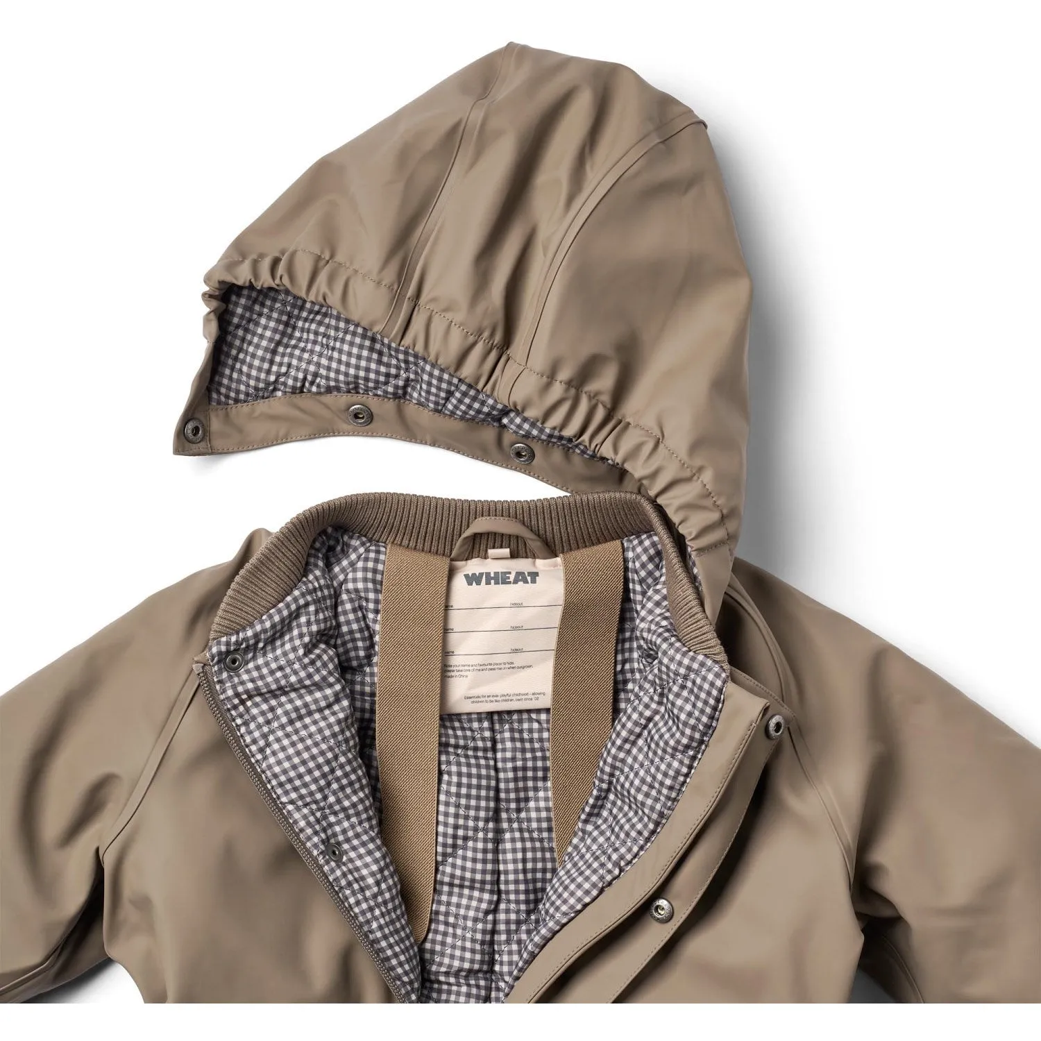 Foggy Weather Gear Wheat Dry Wood Thermo Rain Suit Aiko