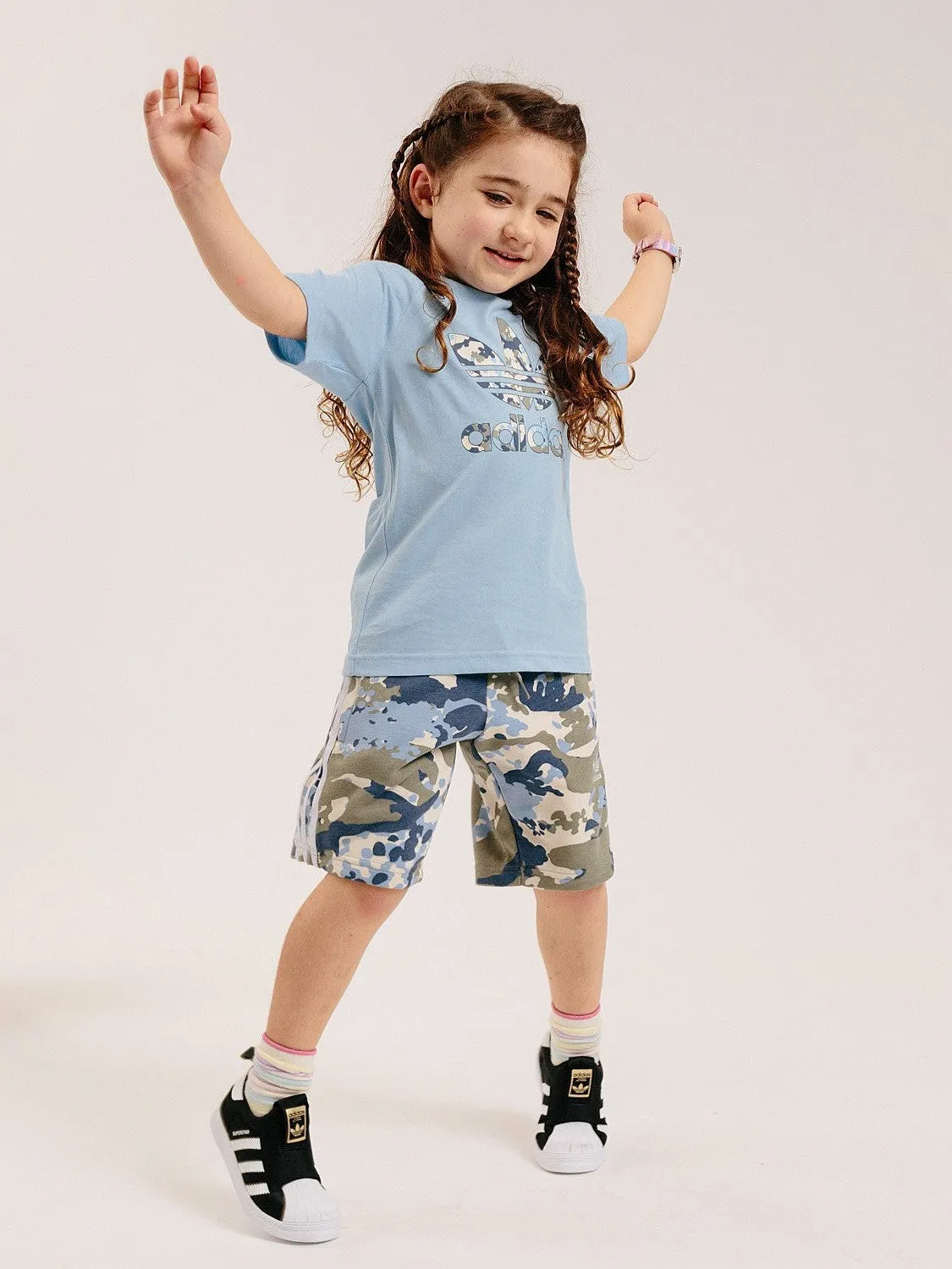 J Short Tee Set - Clear Sky Training Gear Tight Fit