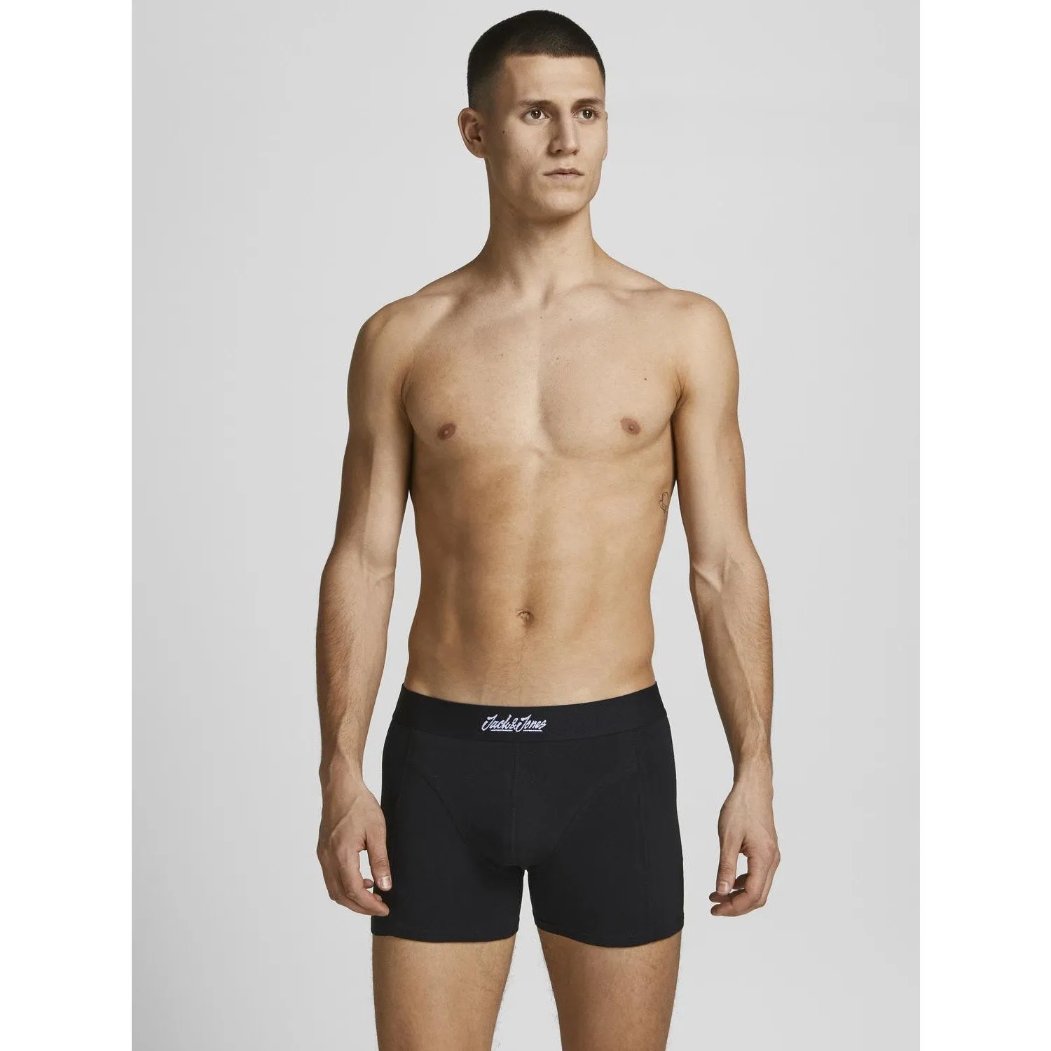 Jack & Jones Junior Black Basic Bamboo Boxershorts 3-pack Noos Motion Flow