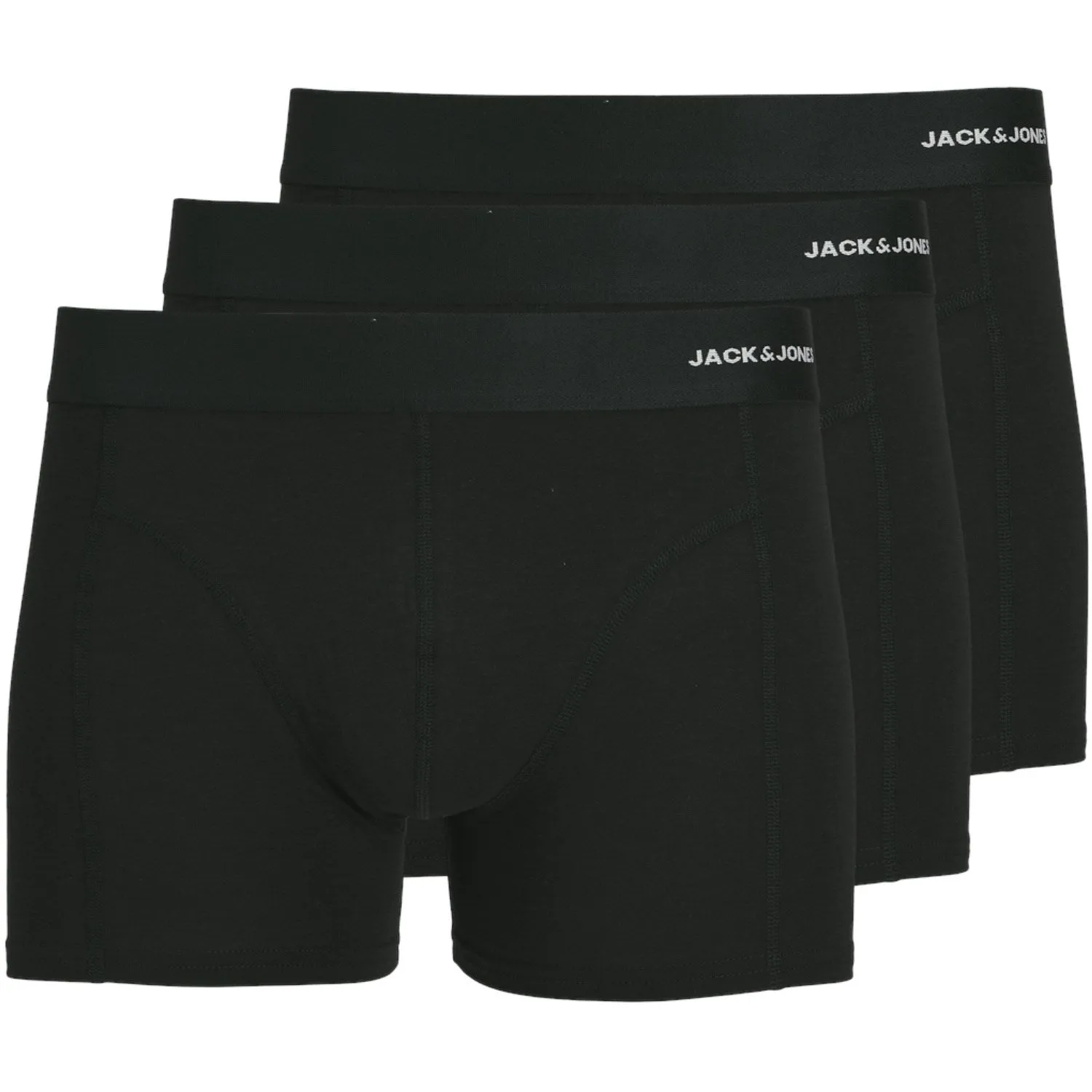 Performance Ready Jack & Jones Junior Black Basic Bamboo Boxershorts 3-pack Noos