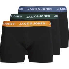 Jack & Jones Junior Dark Green Jacgab Trunks 3 Pack Jnr Noos elastic waistband Fresh Smooth