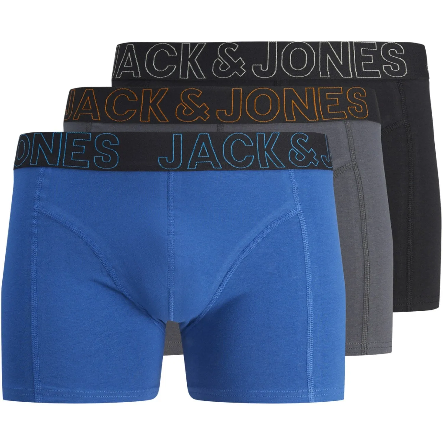 Jack & Jones Junior Exuberance Murphy Solid Boxer Shorts 3-pack mountain hiking Gentle Fit