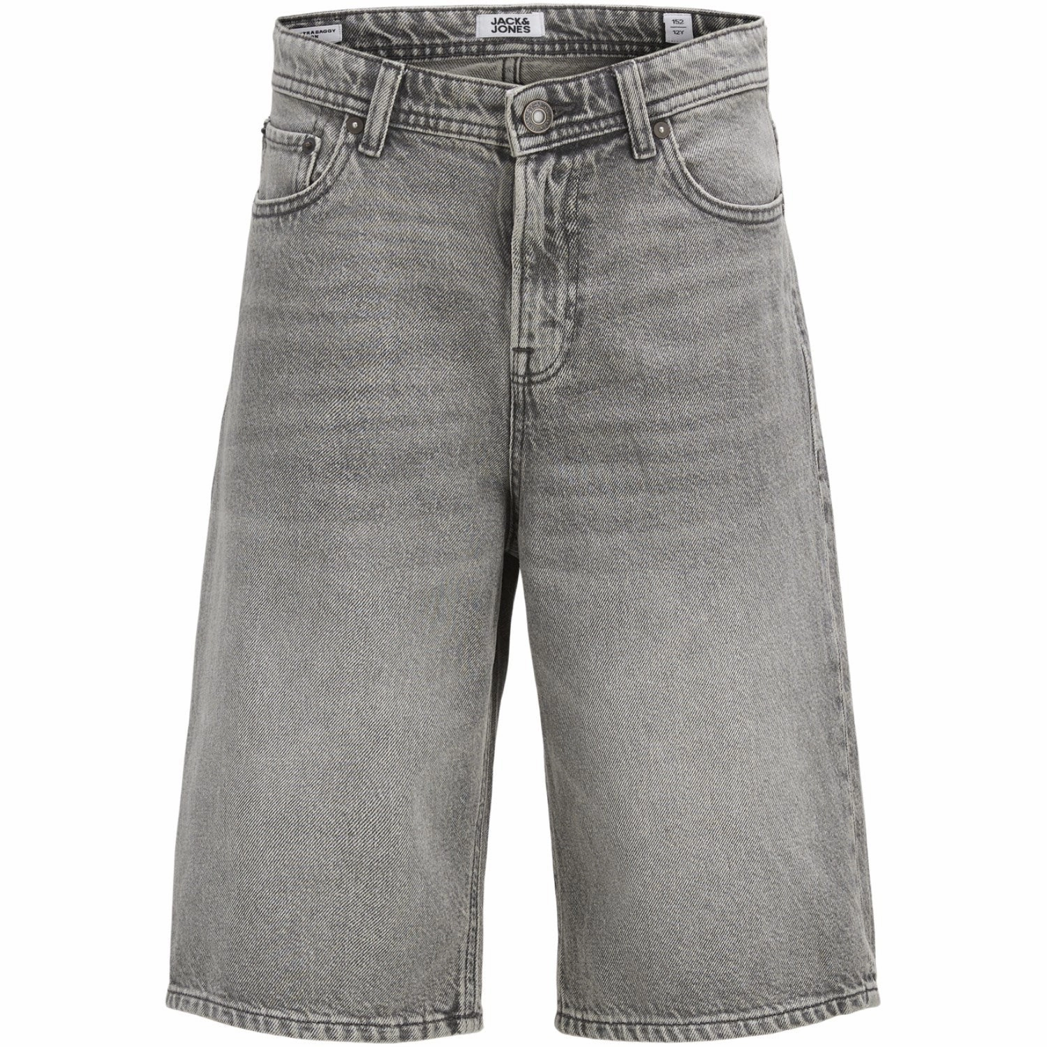 Jack & Jones Junior Grey Denim Iron Original Shorts Sq 204 Quick Drying Active Wear Shorts