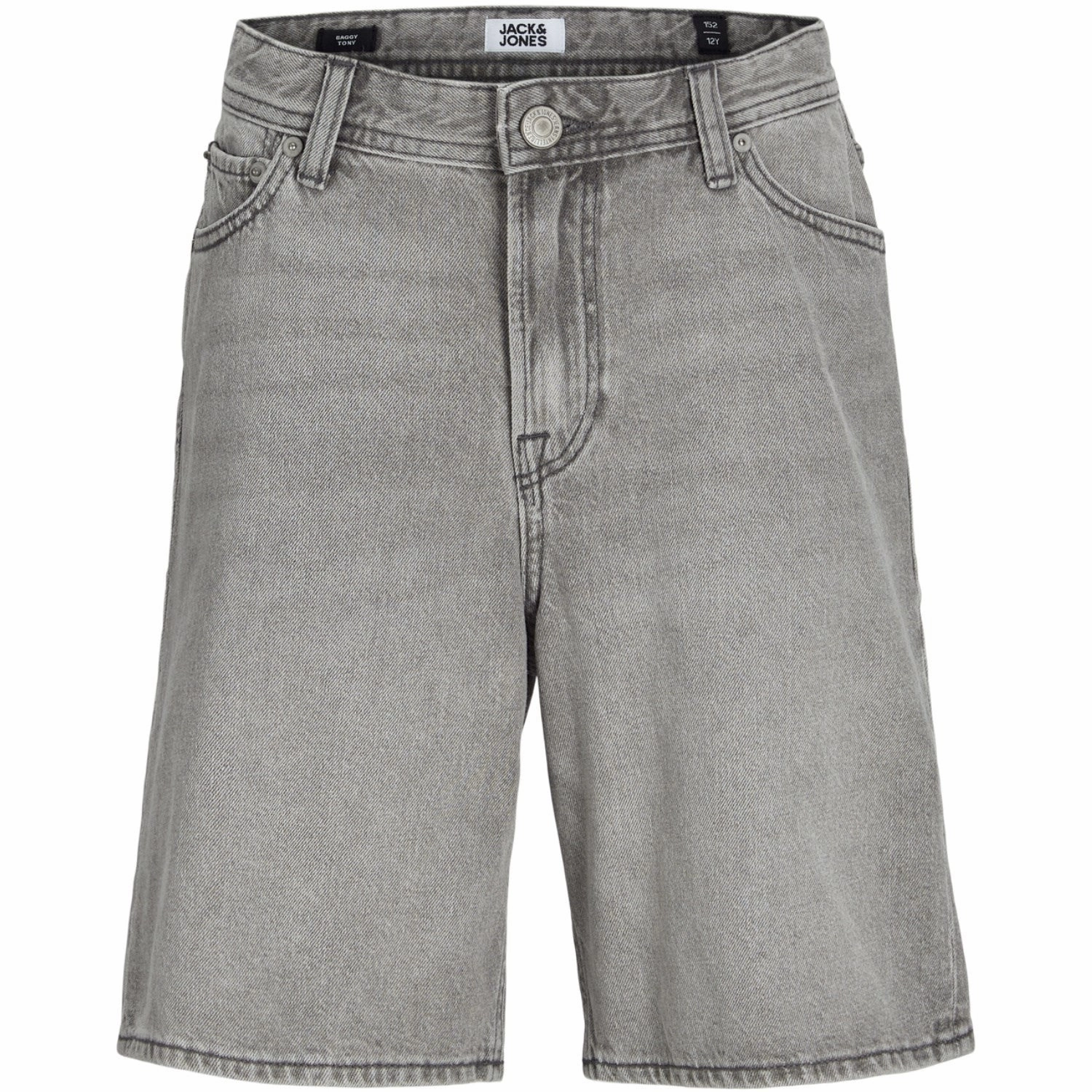 Jack & Jones Junior Grey Denim Tony Original Shorts Mf 928 hiking apparel Stretchable Material