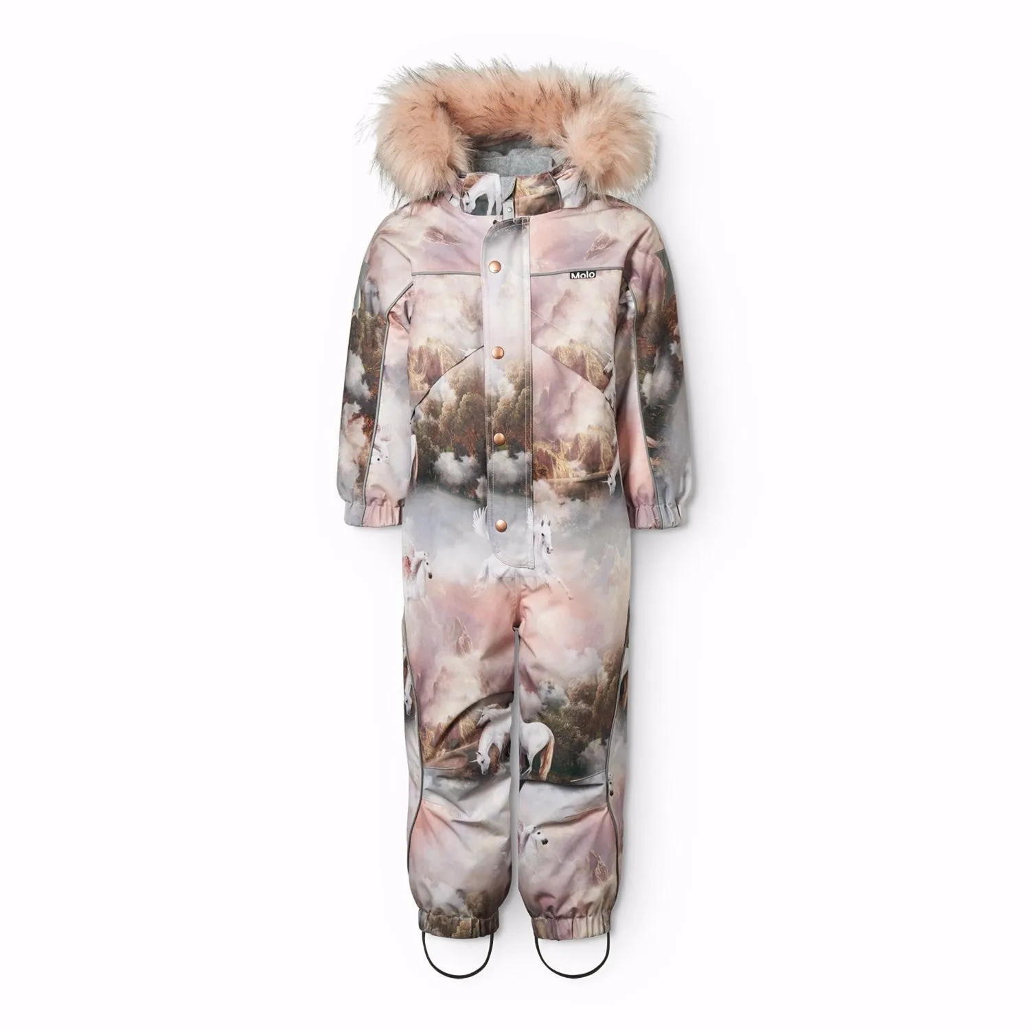 Trendy weekend shirt Decorative-Design Molo Utopia Polaris Fur Junior Snowsuit