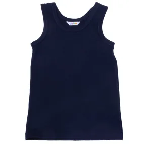 Mesh Backed Panels Snag Free Design Joha Navy Undershirt