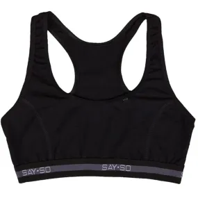 Joha Say So Sports Top Black Soft Silk
