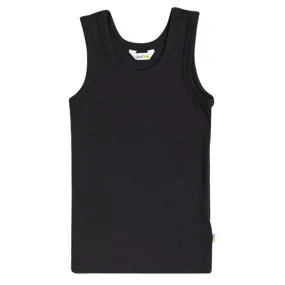 Clear High Frequency Welded Seams Joha Undershirt Wool/Silk Plain Black