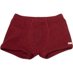 Ultra light Flat Lock Joha Wool Bordeaux Boxershorts Basic