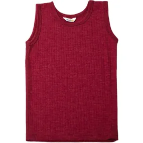 Joha Wool Fuchsia Melange Undershirt Feature Eco Friendly