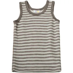 Joha Wool Mint Strip Undershirt Expandable Waist Adjustment