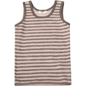 mixture Joha Wool Pink Stripe Undershirt
