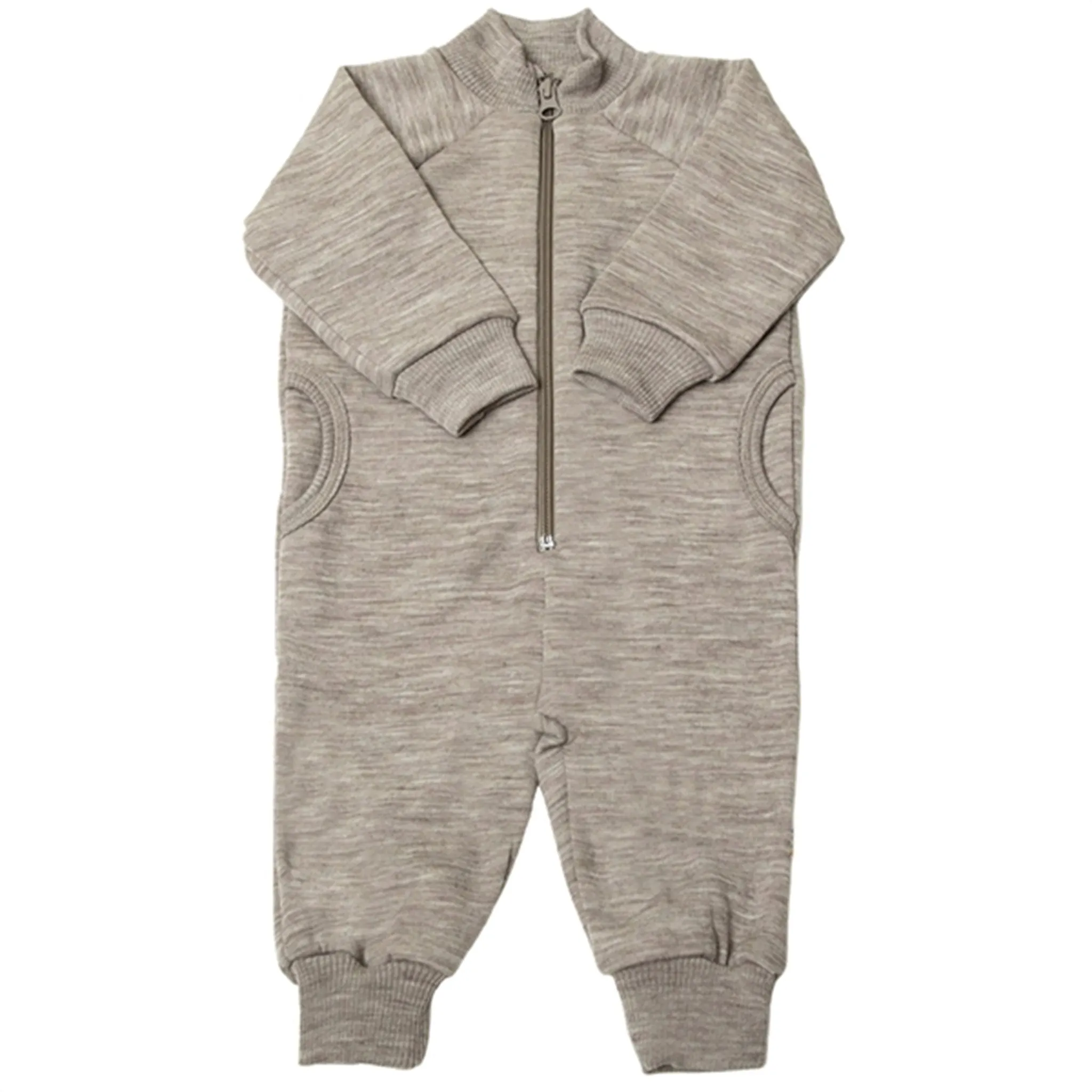 Everyday-Use Joha Wool Sesame Melange Jumpsuit