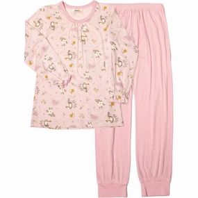 Chill Time Joha Bamboo Pink AOP Pyjamas