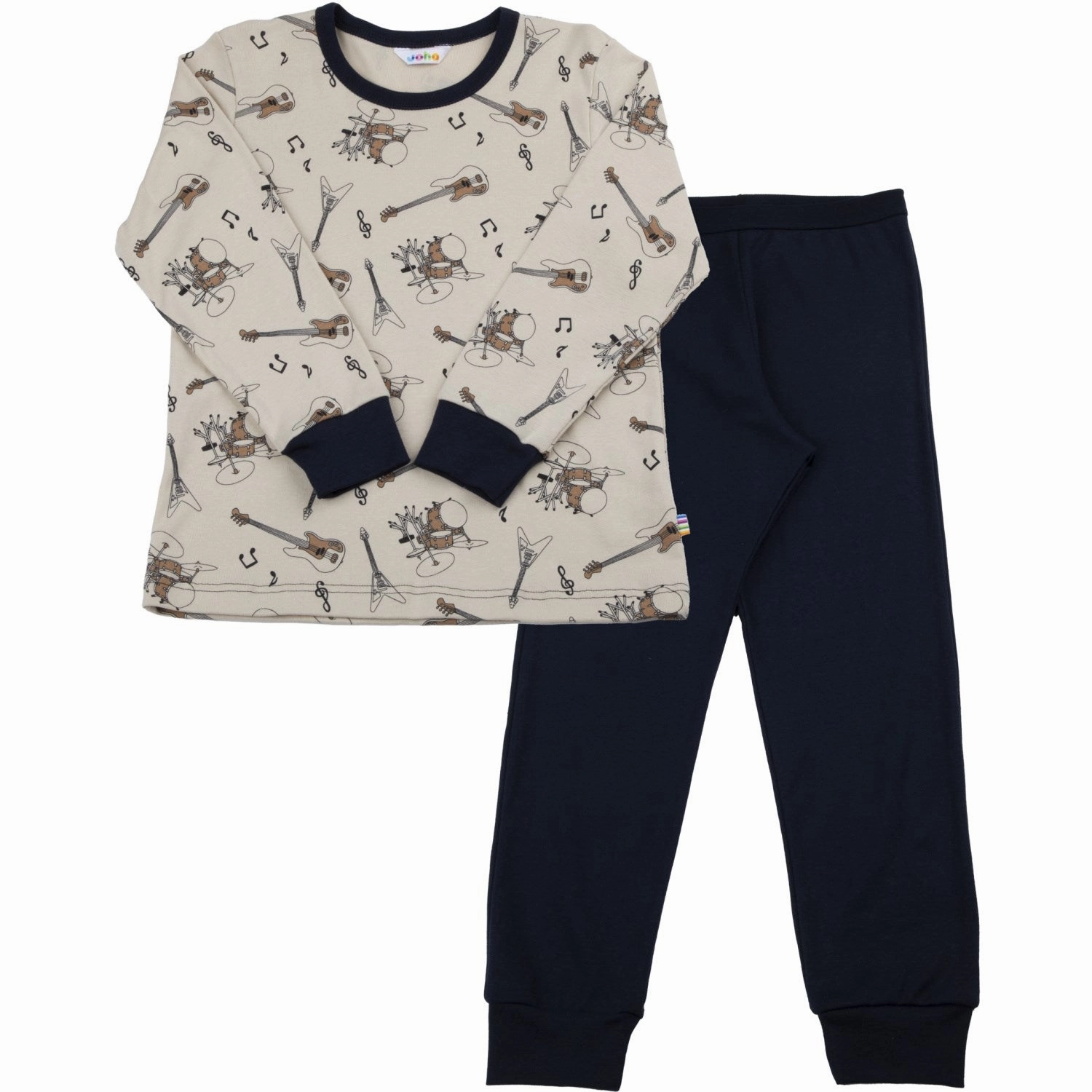 Joha Cotton Beige Pajamas Sleek Form Sporty Home