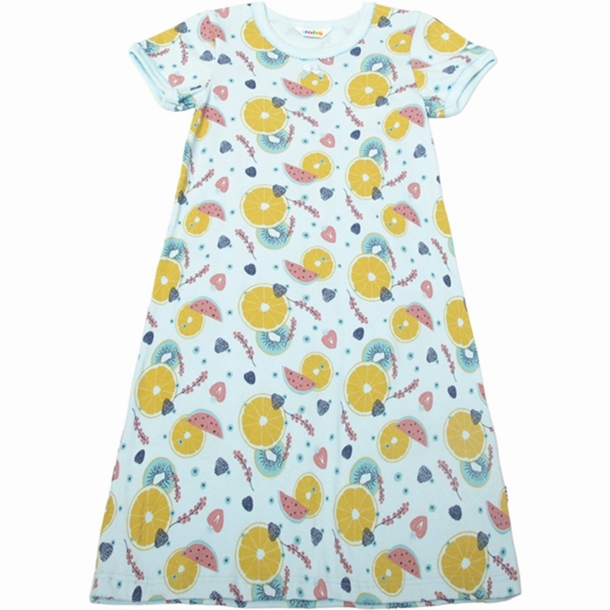 Anti Pilling Technology Low Energy Joha Cotton Blue Nightgown