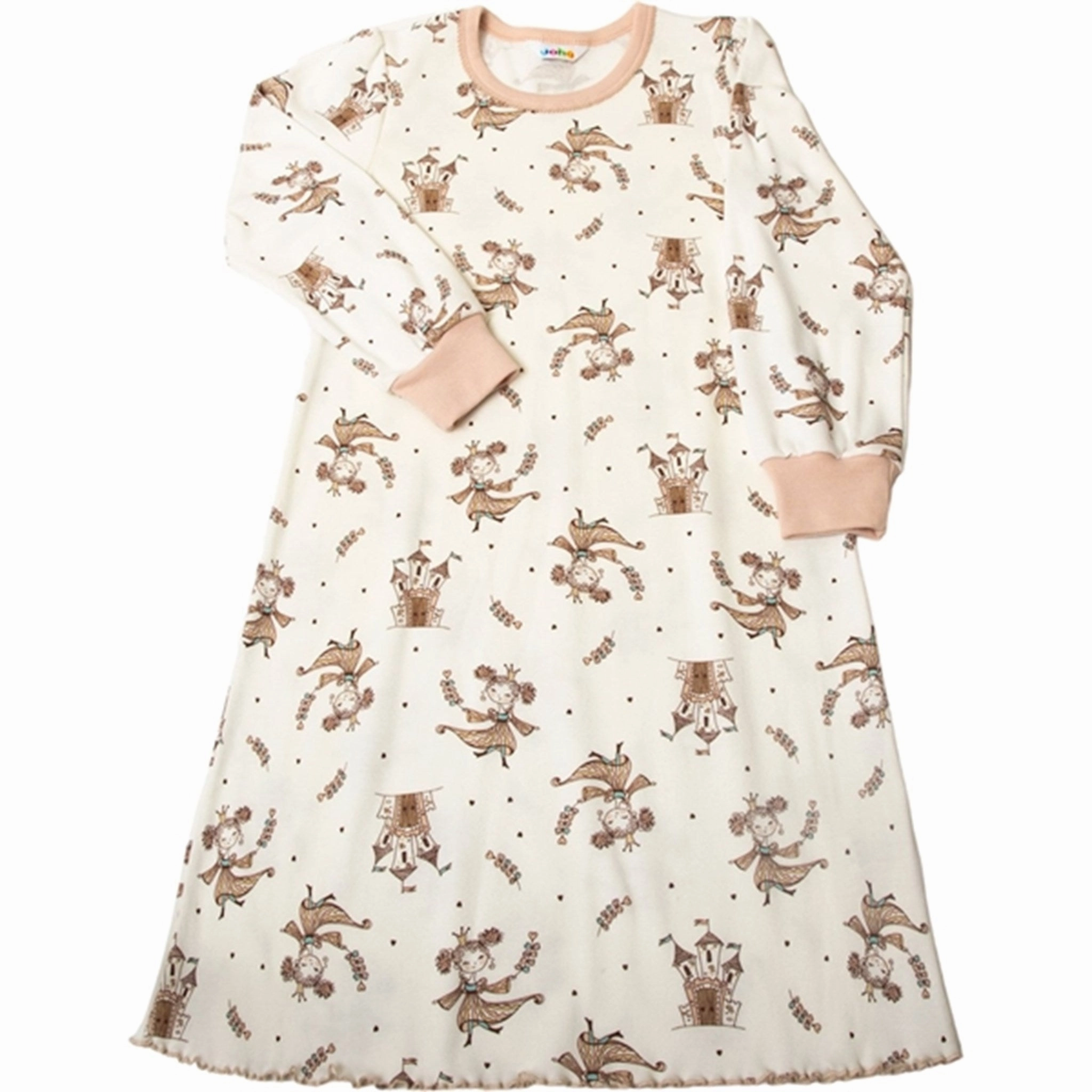 Tagless Design Simple Comfort Joha Cotton Off White Nightdress