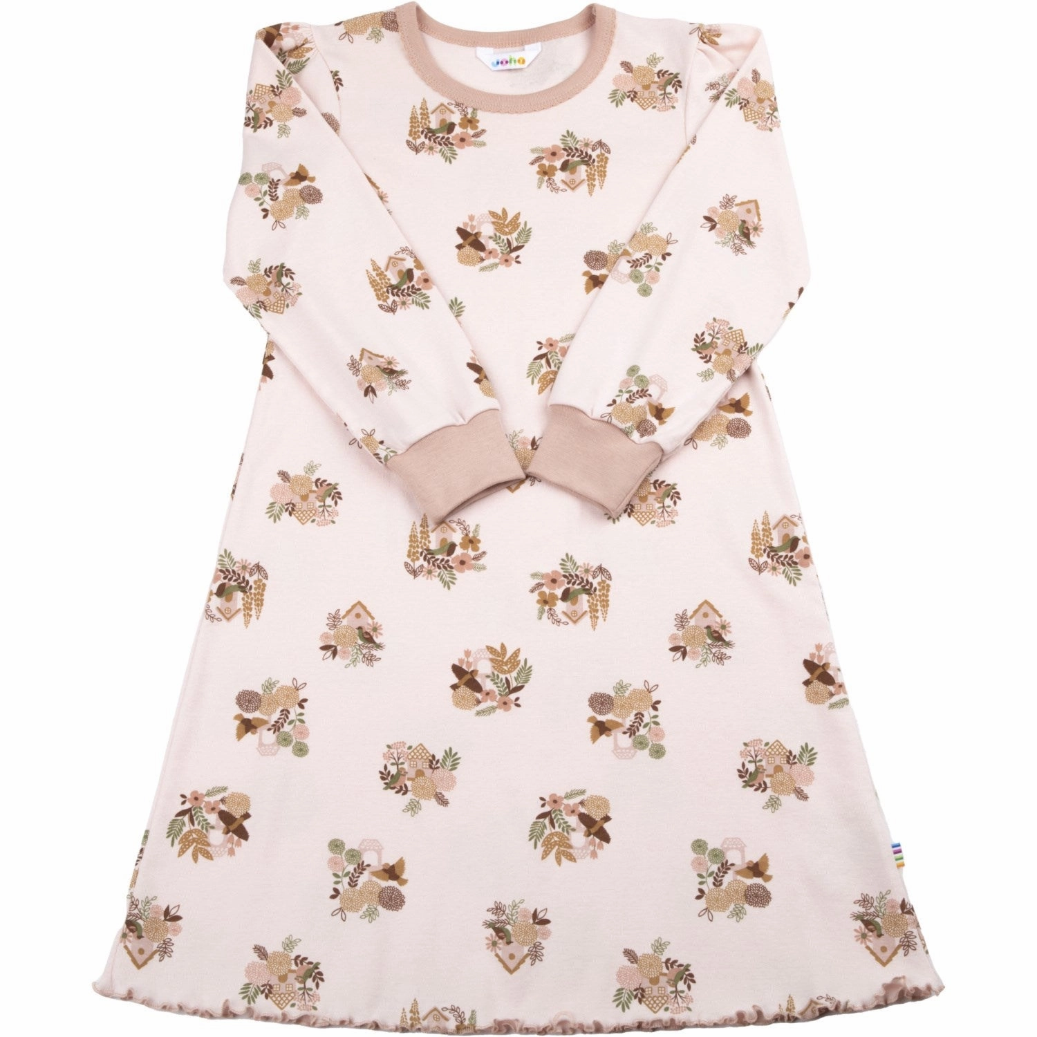 Slow Fit Joha Cotton Peach NIght Dress