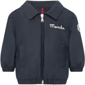 Moncler Dark Blue Brendann Shirt Jacket Warning travel use