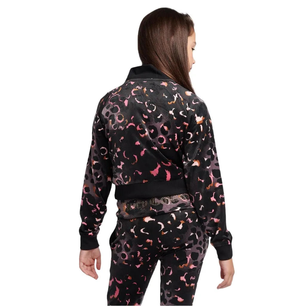 Torsional Stability System MultiDirectionalMobility Juicy Couture Velour Leopard Print Zip Thru Tracksuit Junior