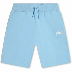 Sweat Wicking Fabric Kenzo Pale Blue Bermuda Shorts
