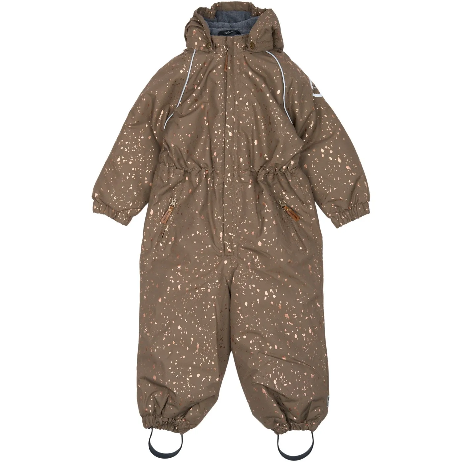 Mikk-Line Chocolate Chip Polyester Suit Glitter Minimalist-Style