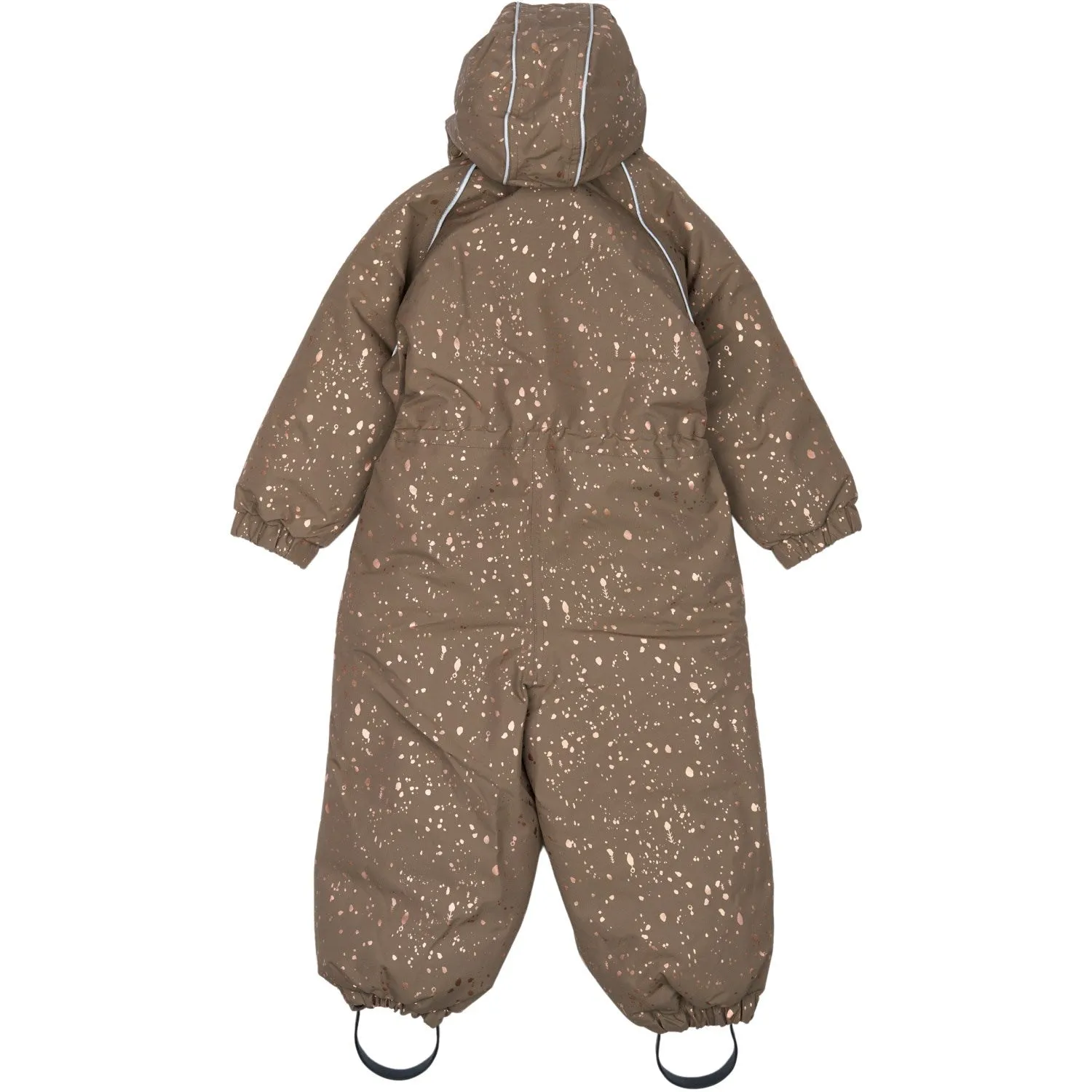 Half-Placket Influencer-Style Mikk-Line Chocolate Chip Polyester Suit Glitter