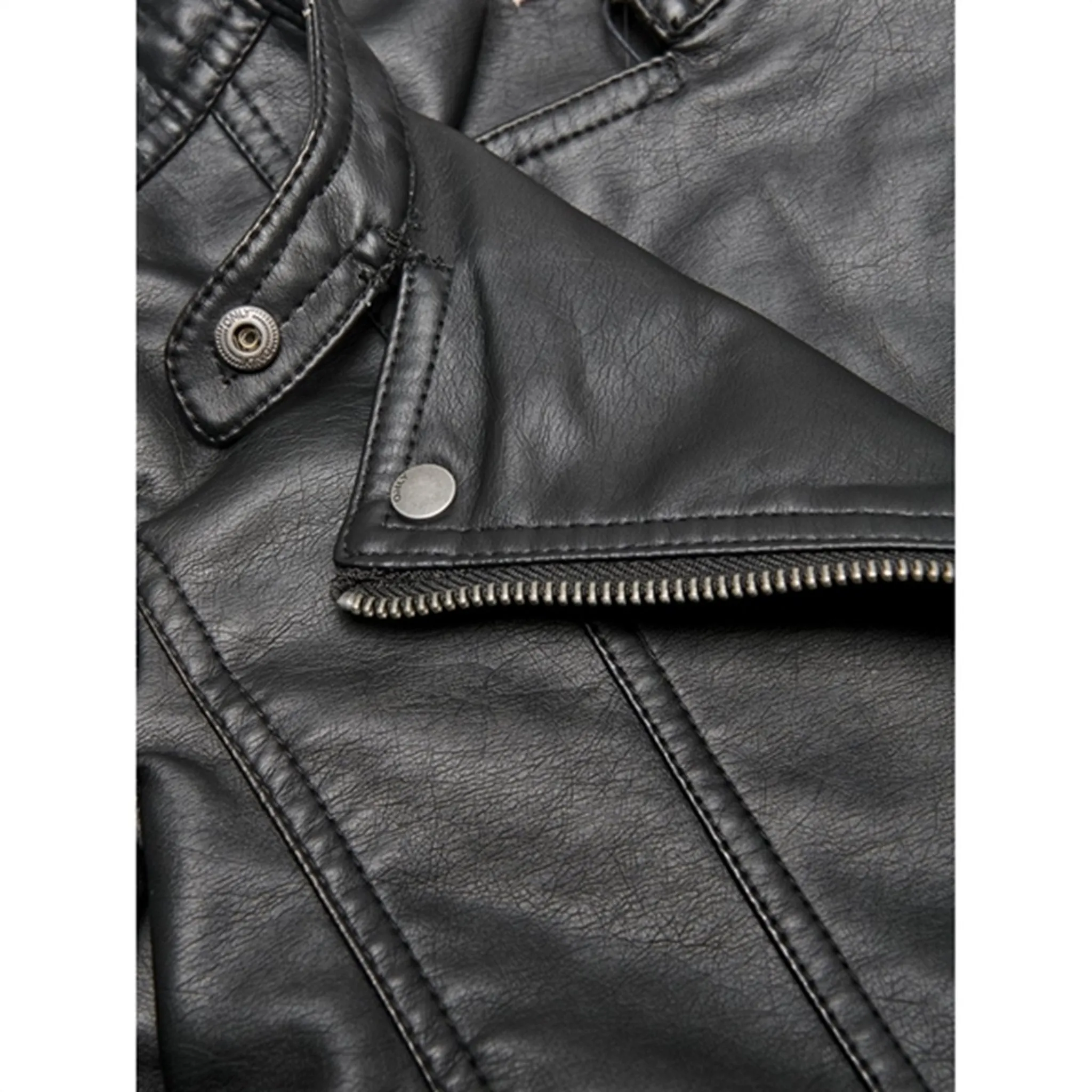 Kids ONLY Black Freya Faux L?der Biker Jacket Noos Technique Versatile Design