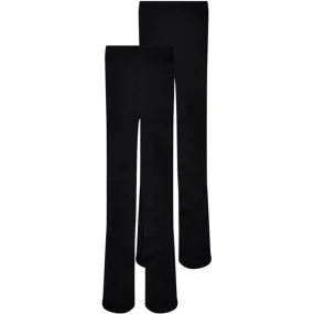 Petite-fits kids only Black Saga Tights 2-pack