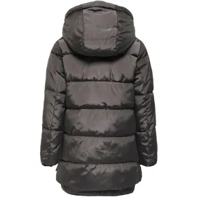 Tie-Detail kids only Plum Kitten Nora Puffer Jacket