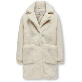 kids ONLY Pumice Stone Sandra Teddy Long Coat Overcome Layer Base