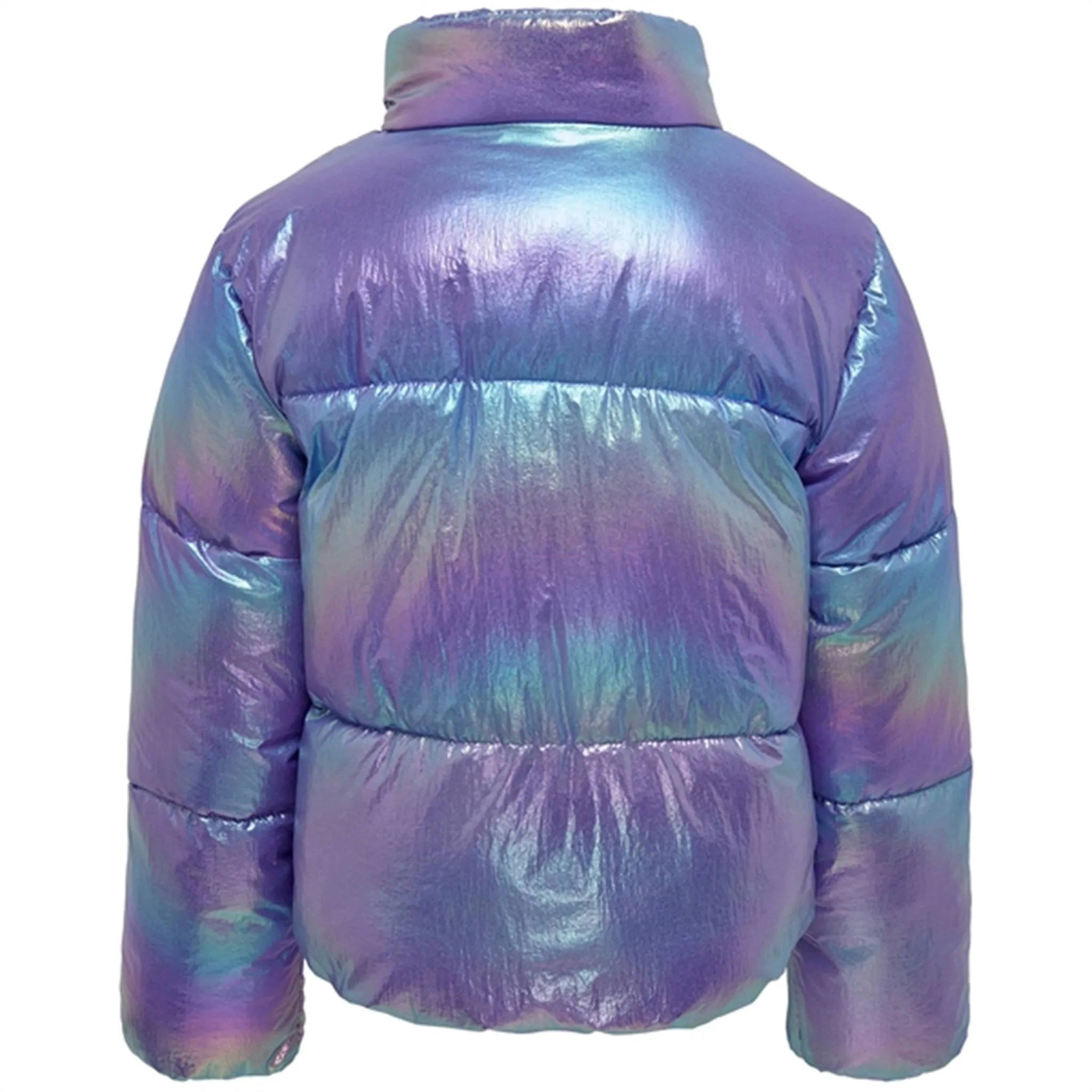 Kids ONLY Purple Opulence Metallic Celine Short Quilted Jacket Influencer-Style