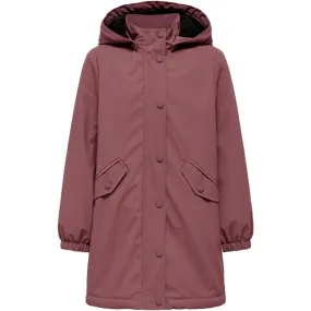 Light Shell Rain Trail Style kids only Rose Brown Black Sherpa Newsally Hooded Raincoat