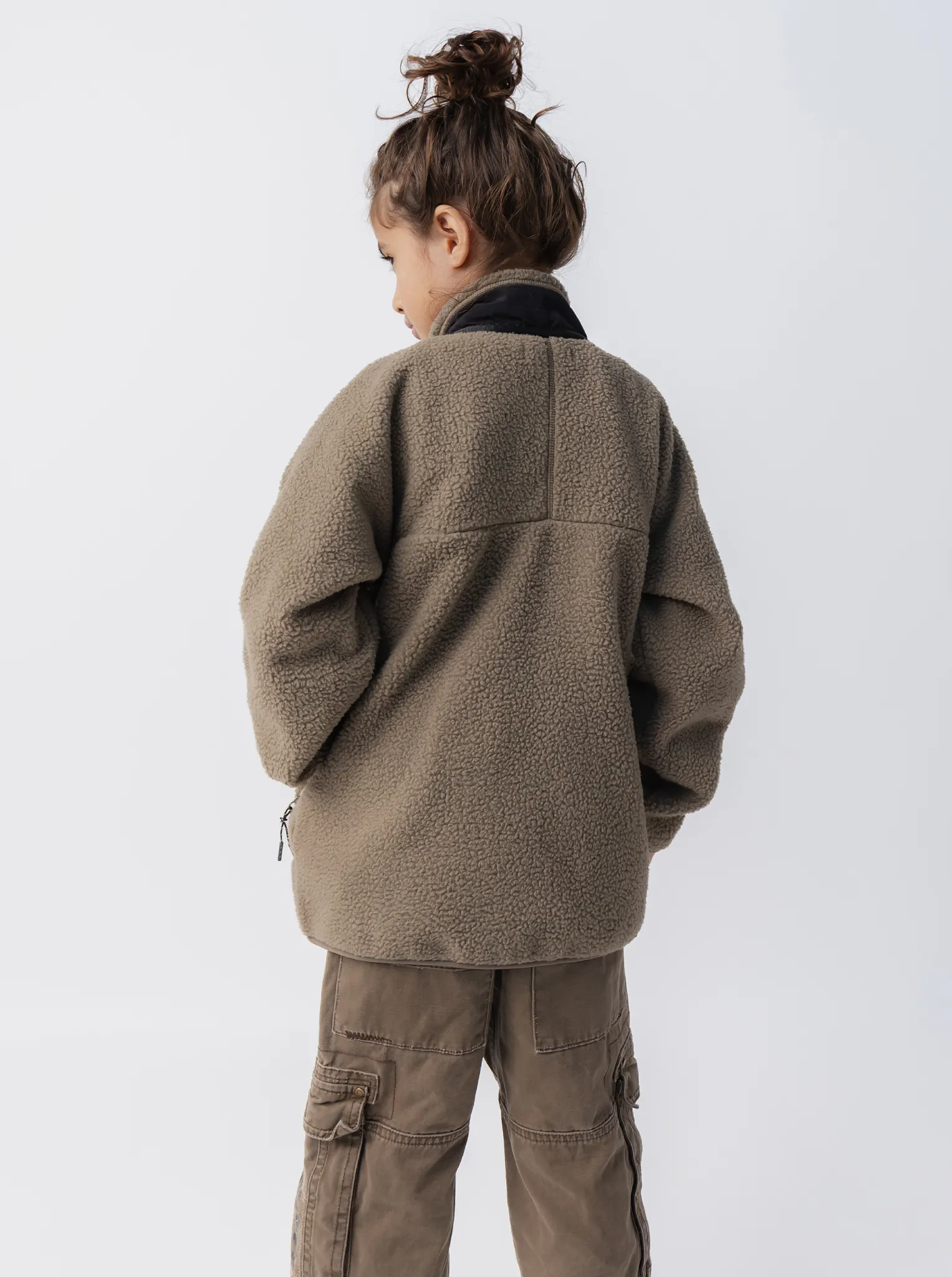 Kids Terra Sherpa Jacket Flexible Gusset AntiSlip Grip Technology