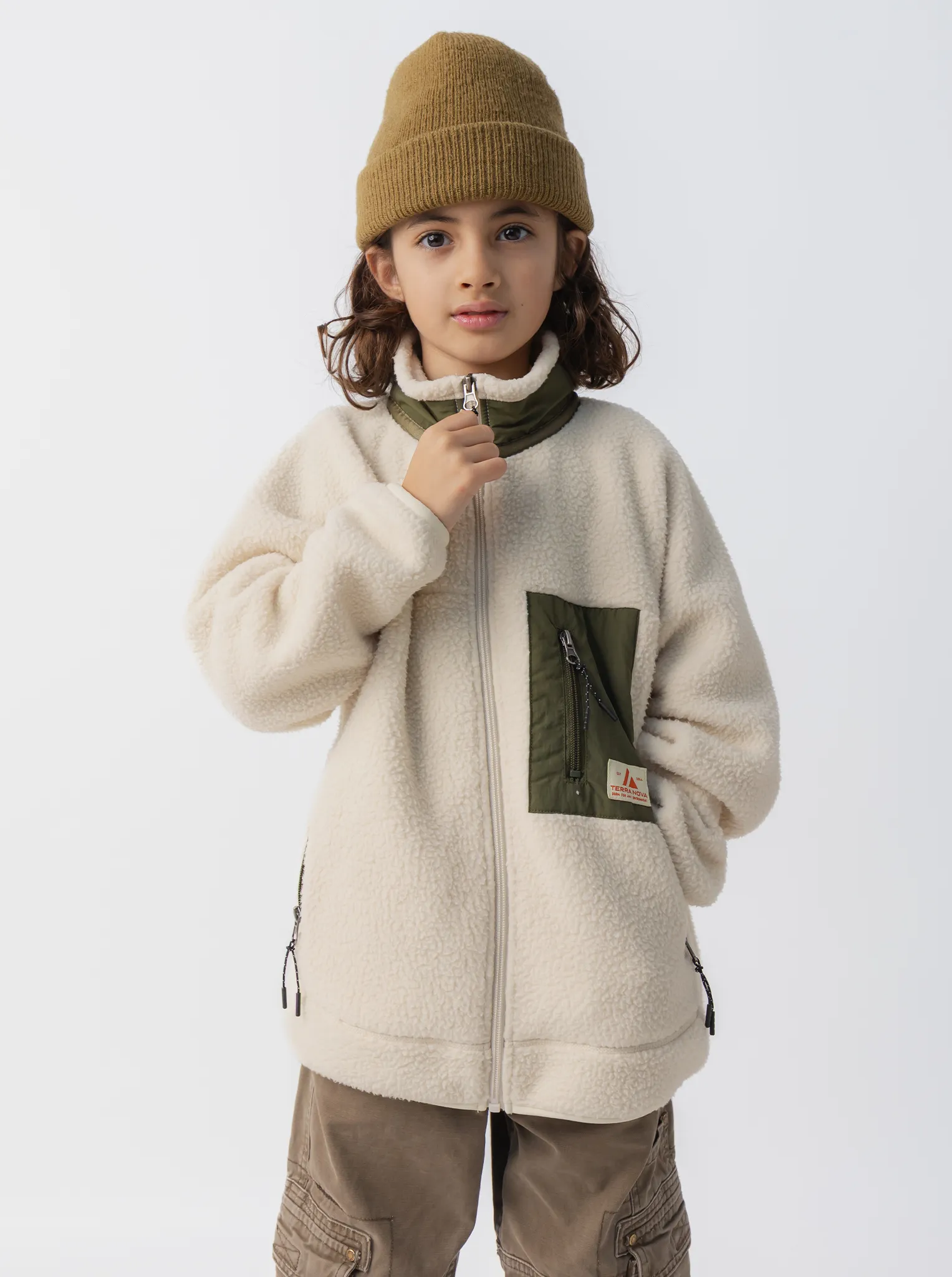 Kids Terra Sherpa Jacket runway venue
