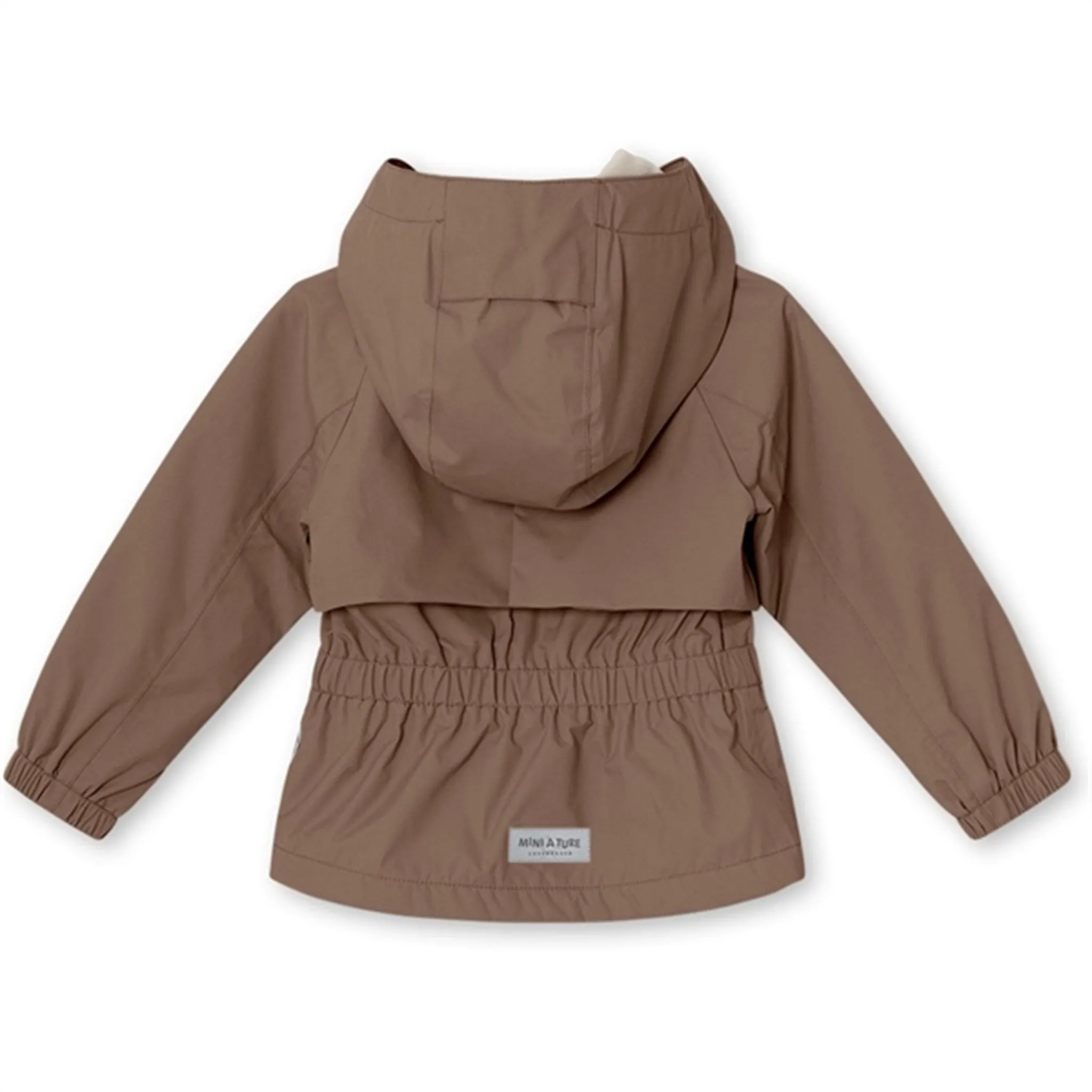 Cool Weather Layer Convertible Collar MINI A TURE Algea Spring Jacket With Fleece Lining Brownie