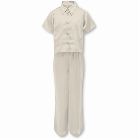 kids ONLY Birch Sarah Long Satin Nightwear Set Stretch Form