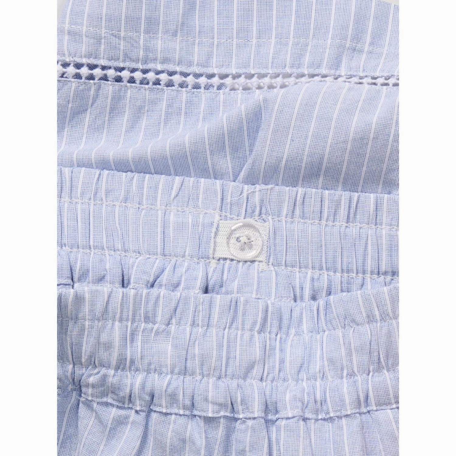 Flexible Side Panels Flexible Gusset Design kids ONLY Cashmere Blue White Daimi Detail Shorts