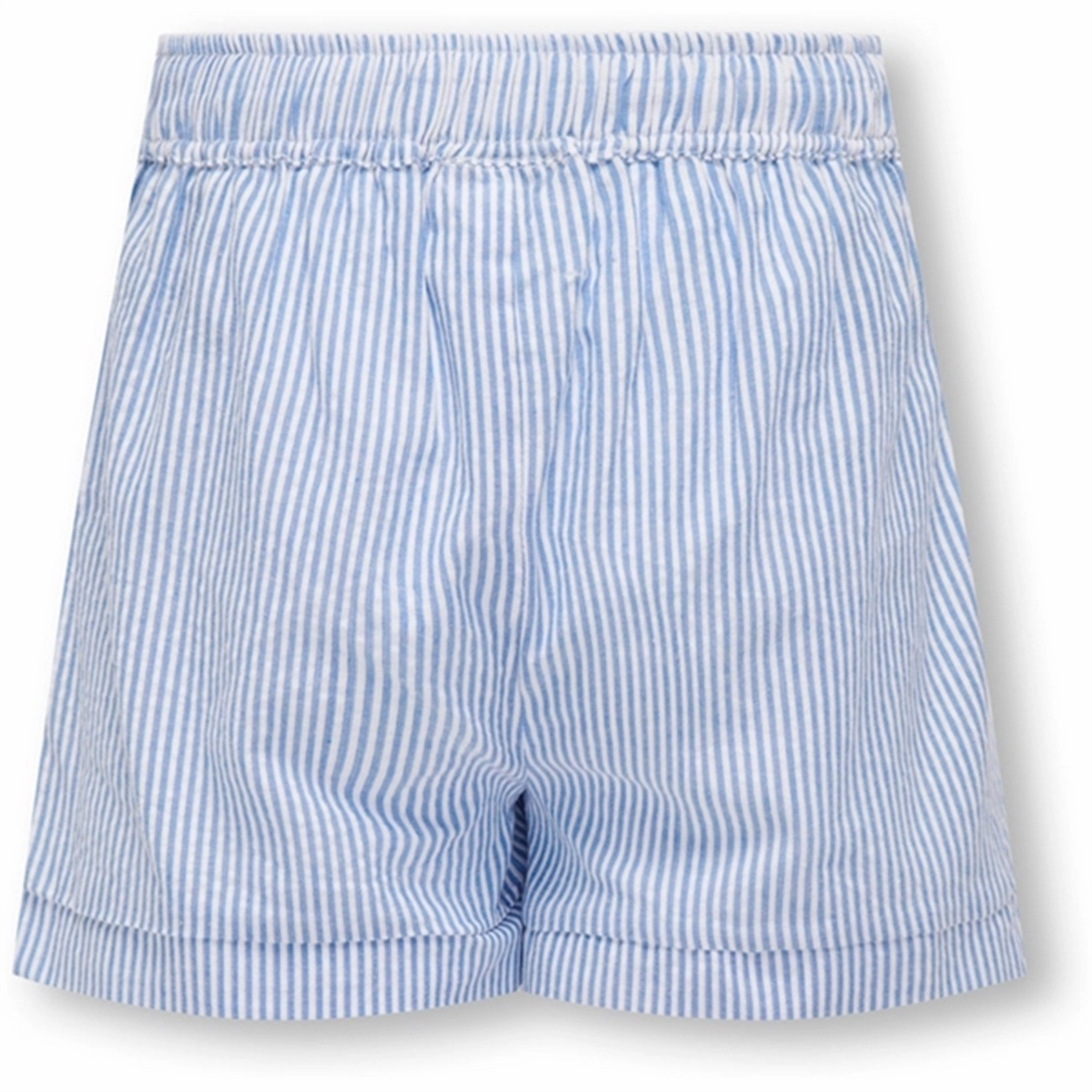 Stain Resistant Treatment Kids ONLY Cloud Dancer / Clear Sky Milla Stripe Shorts
