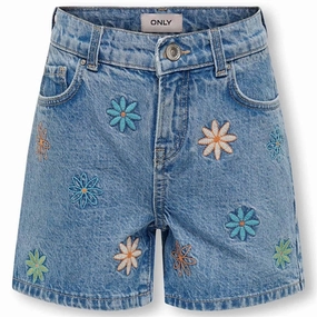 Kids ONLY Light Blue Denim Fine Denim Shorts Work Ready