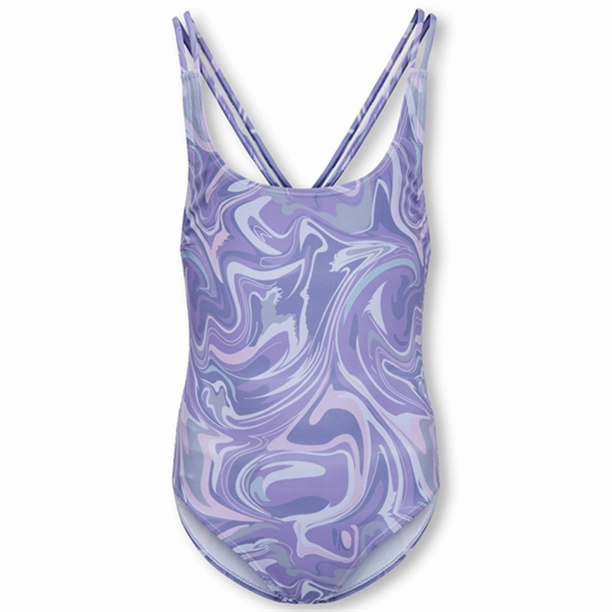 Kids ONLY Purple Rose Caroline Tie Dye Swimsuit Casual Style Smooth Edge Finish