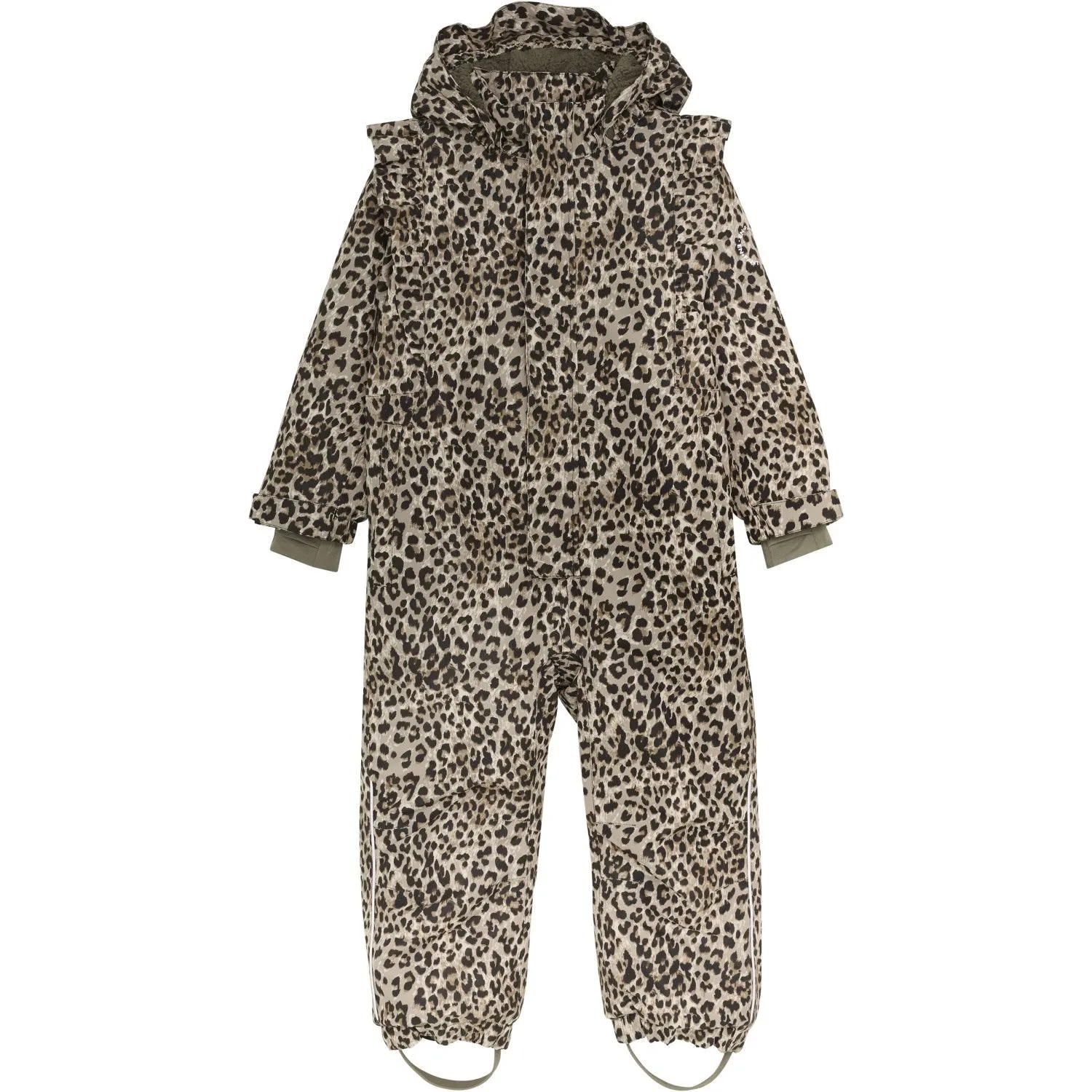 En Fant Pine Bark Snowsuit W. Frills Soft-touch fabric Matte-Lining